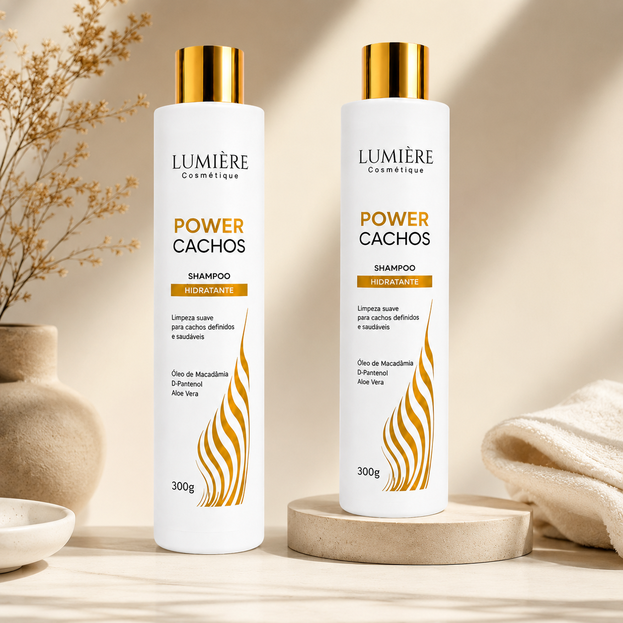Shampoo Hidratante Lumière Cosmétique Power Cachos - 300g - Imagem 2