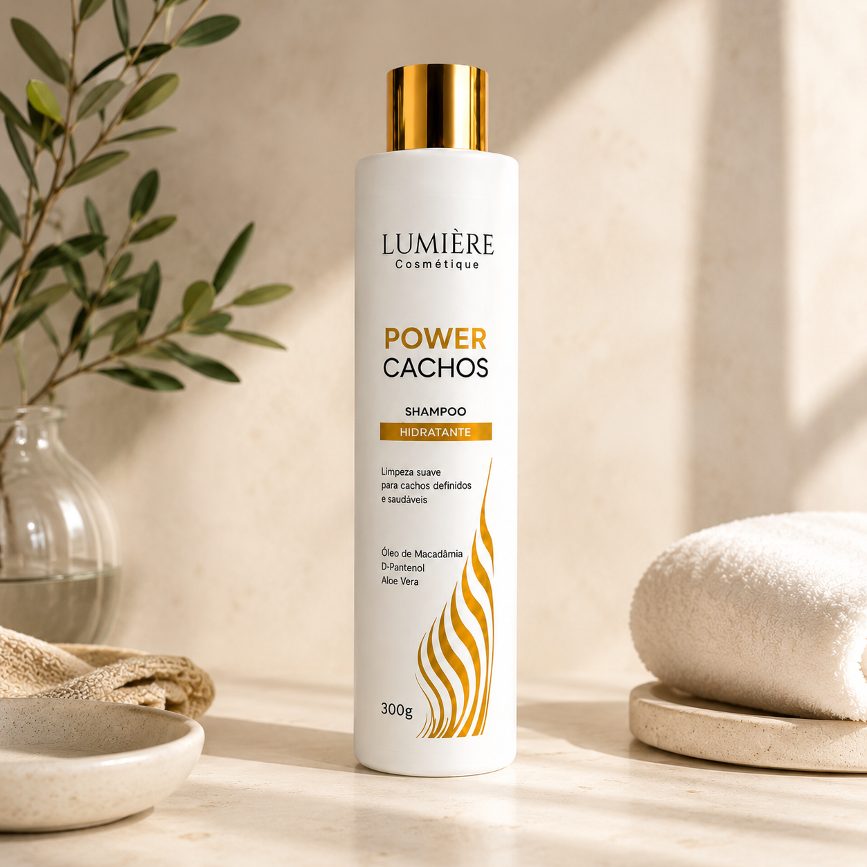 Shampoo Hidratante Lumière Cosmétique Power Cachos - 300g - Imagem 3