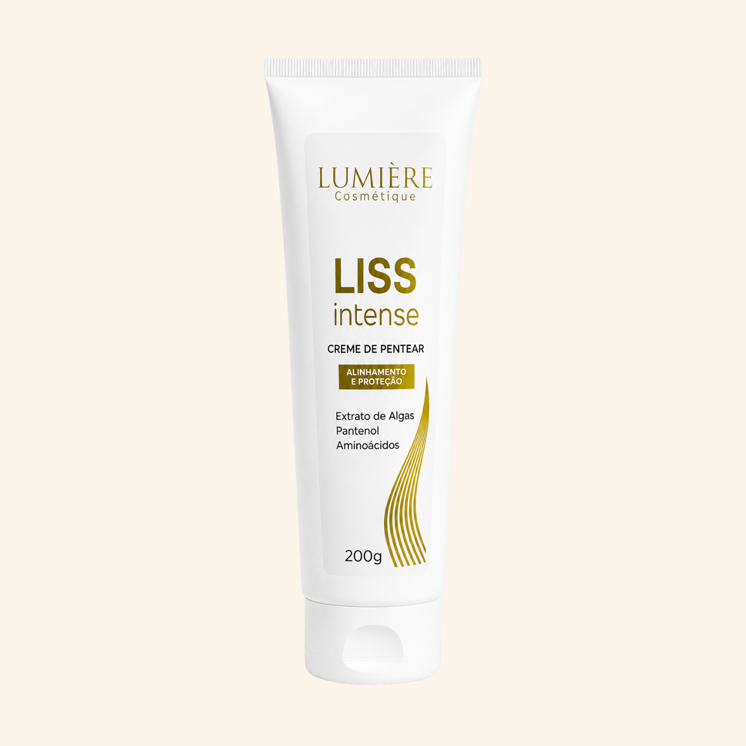 Creme de Pentear Liss Intense Lumière Cosmétique – Alinhamento e Proteção 200g