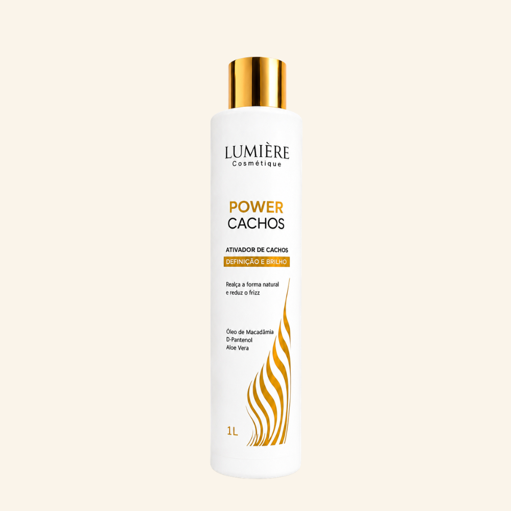 Power Cachos Lumière Cosmétique – Ativador de Cachos Definição e Brilho 1L